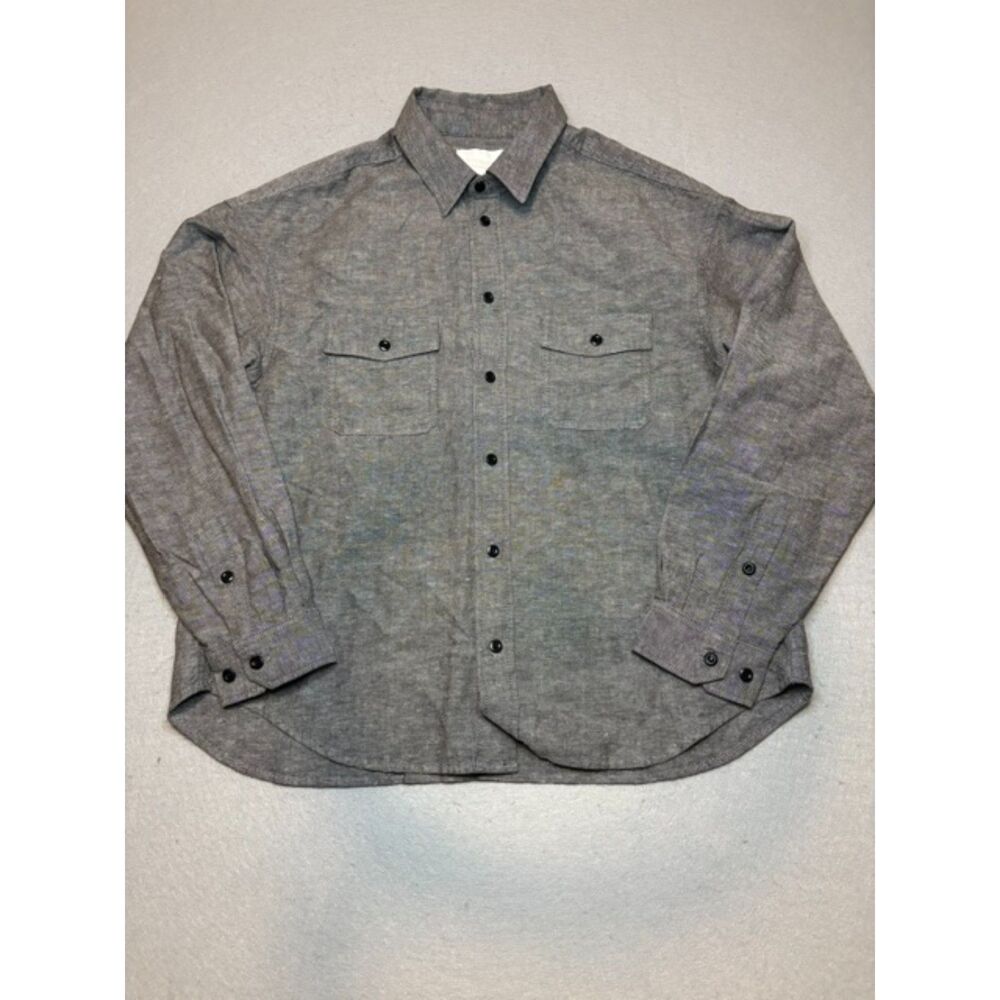 Citizens of Humanity Mens Shigoto Shirt M Gray Linen RARE Sample NWOT